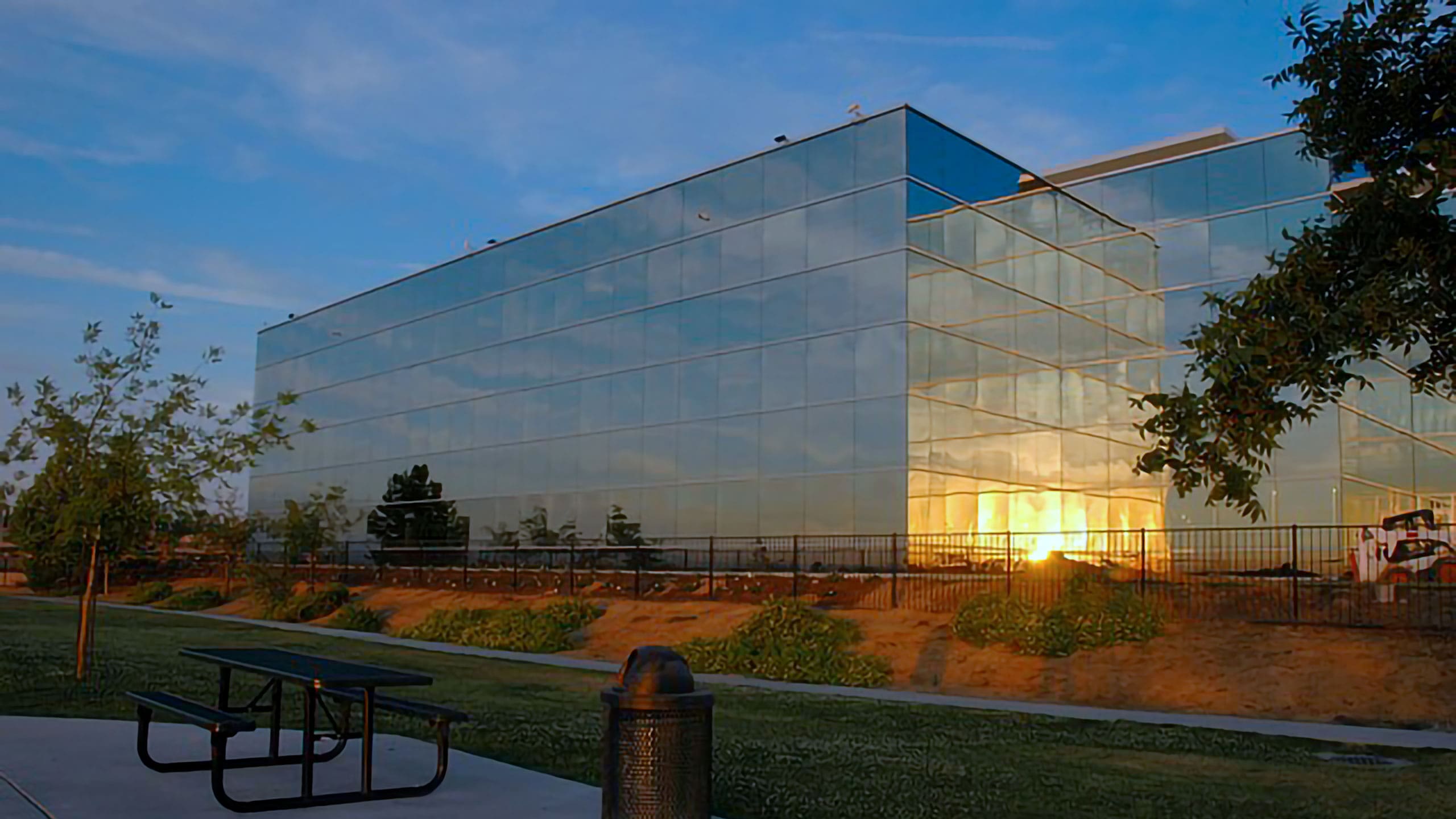 Suburban office building