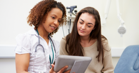 doctor with patient